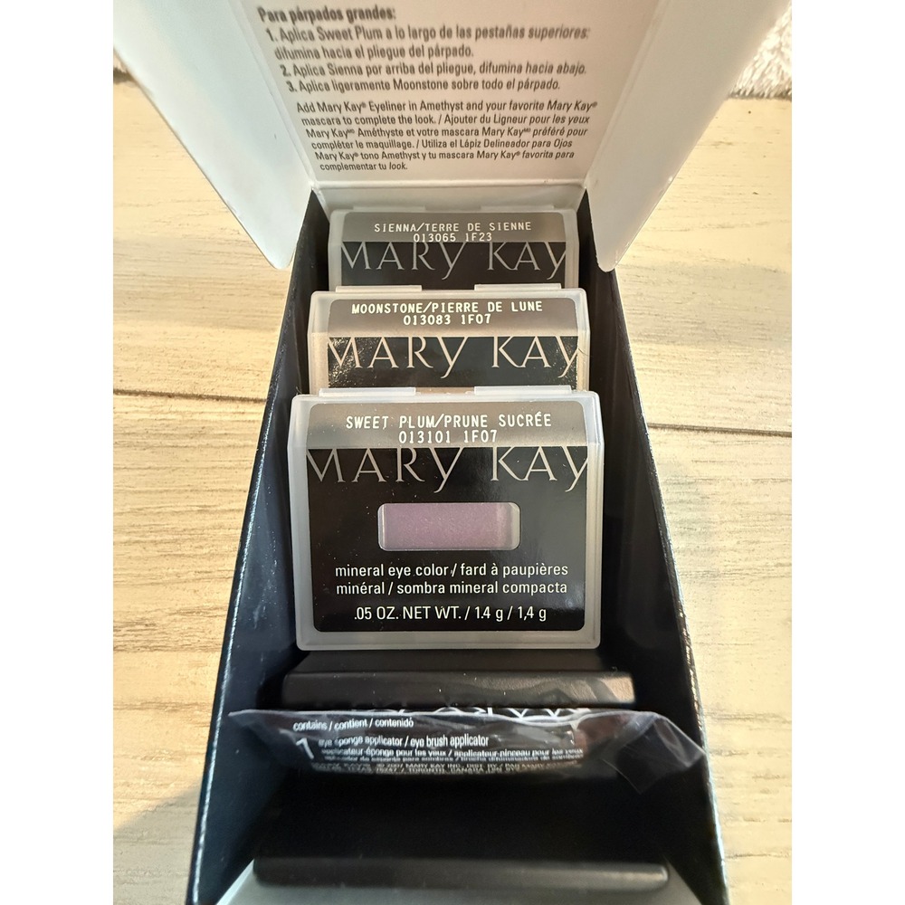 Mary Kay‎ Mineral Eye Color Bundle Green Eyes Sweet Plum Sienna Moonstone NEW